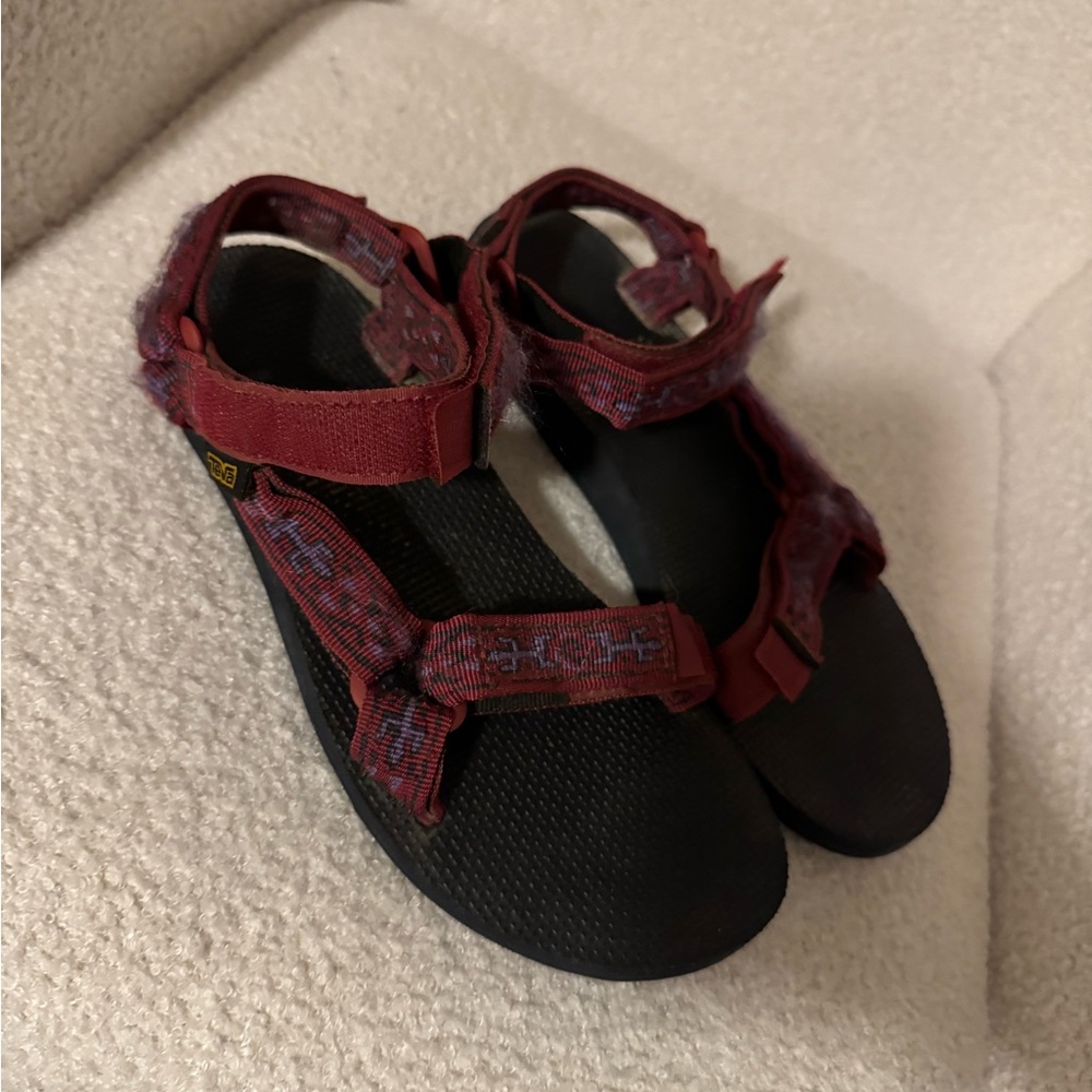 Teva Red and Black Women's Sandals
